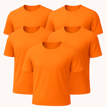 Heavy Cotton Multi-Pack Safety Green & Safety Orange Short Sleeve T-Shirt