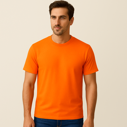 Heavy Cotton Multi-Pack Safety Green & Safety Orange Short Sleeve T-Shirt