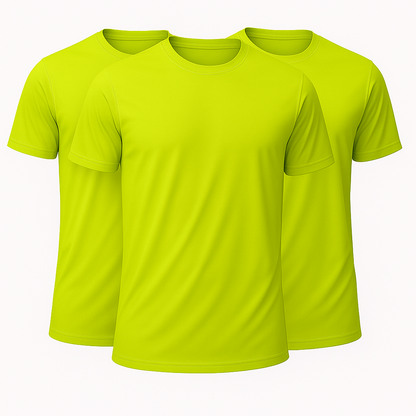 Heavy Cotton Multi-Pack Safety Green & Safety Orange Short Sleeve T-Shirt