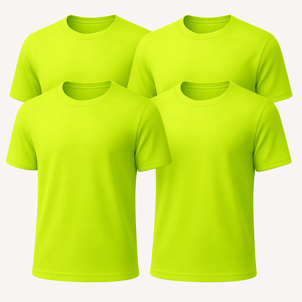 Heavy Cotton Multi-Pack Safety Green & Safety Orange Short Sleeve T-Shirt