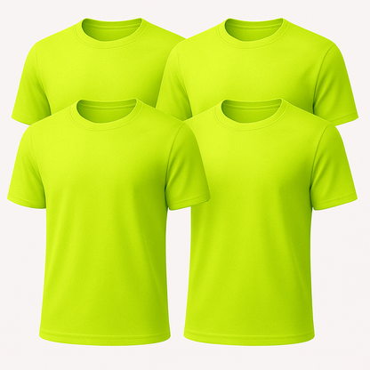 Heavy Cotton Multi-Pack Safety Green & Safety Orange Short Sleeve T-Shirt