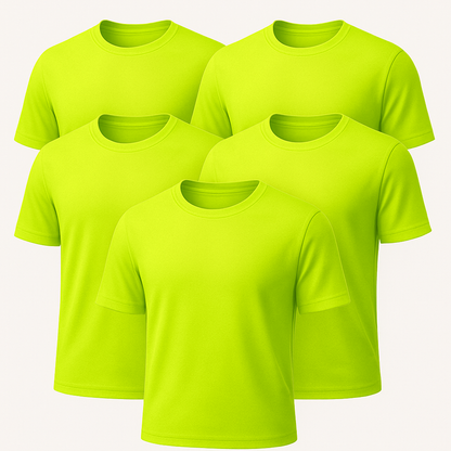 Heavy Cotton Multi-Pack Safety Green & Safety Orange Short Sleeve T-Shirt