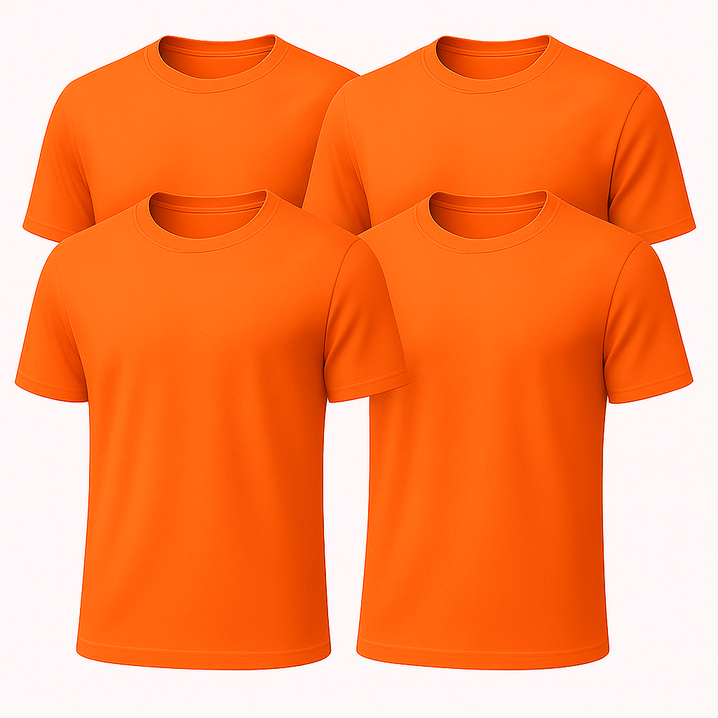 Heavy Cotton Multi-Pack Safety Green & Safety Orange Short Sleeve T-Shirt